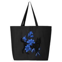 Cat Flower Art Cute 25L Jumbo Tote