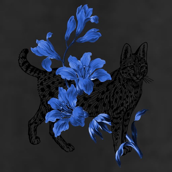 Cat Flower Art Cute 25L Jumbo Tote