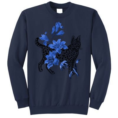 Cat Flower Art Cute Sweatshirt