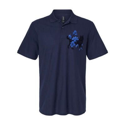 Cat Flower Art Cute Softstyle Adult Sport Polo