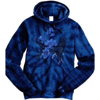 Cat Flower Art Cute Tie Dye Hoodie