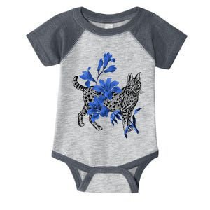 Cat Flower Art Cute Infant Baby Jersey Bodysuit