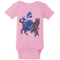 Cat Flower Art Cute Baby Bodysuit