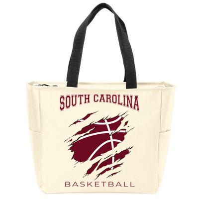 Carolinas Fan Apparel Hoops Gear South Carolina Basketball Zip Tote Bag