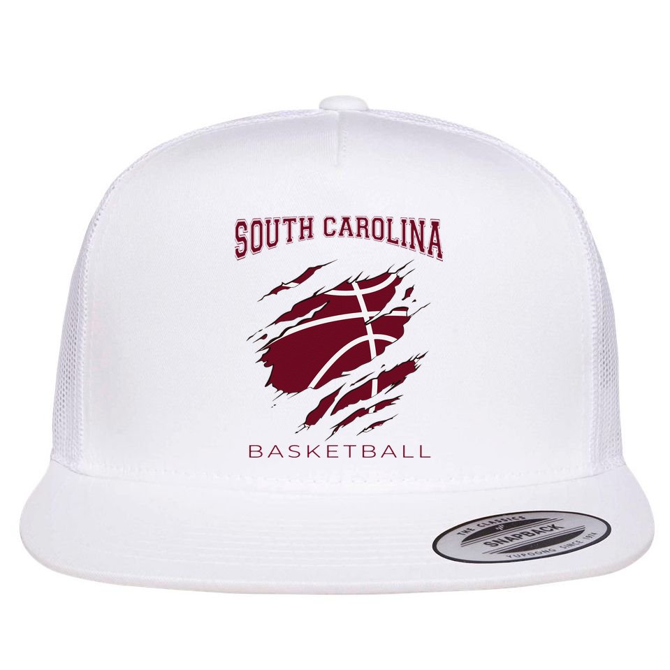 Carolinas Fan Apparel Hoops Gear South Carolina Basketball Flat Bill Trucker Hat