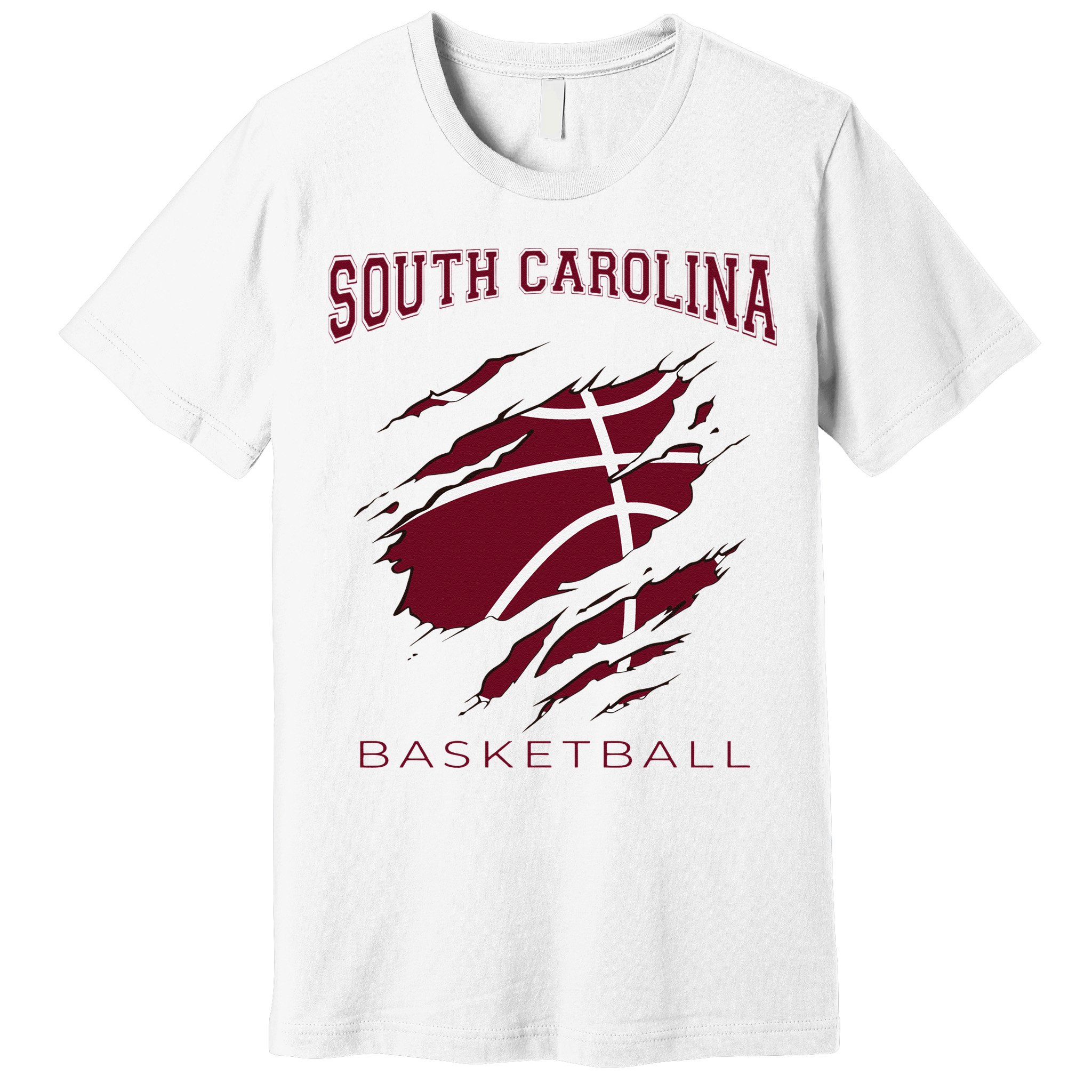 Carolinas Fan Apparel Hoops Gear South Carolina Basketball Premium T-Shirt