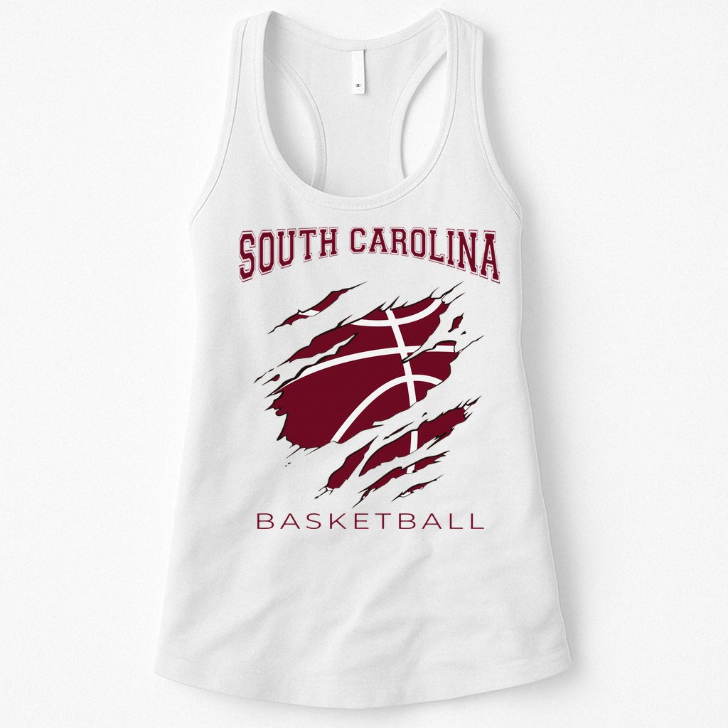 Carolinas Fan Apparel Hoops Gear South Carolina Basketball Womens Tank Top