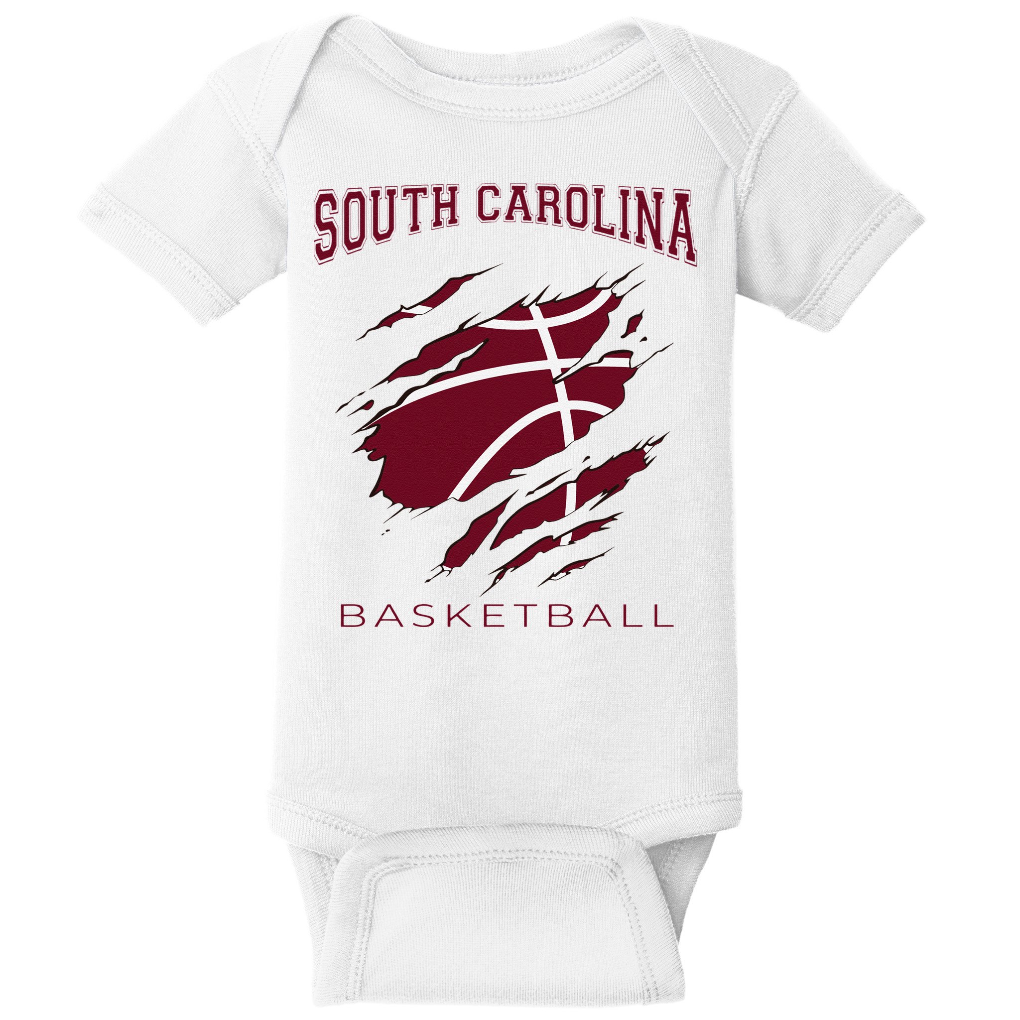 Carolinas Fan Apparel Hoops Gear South Carolina Basketball Baby Bodysuit