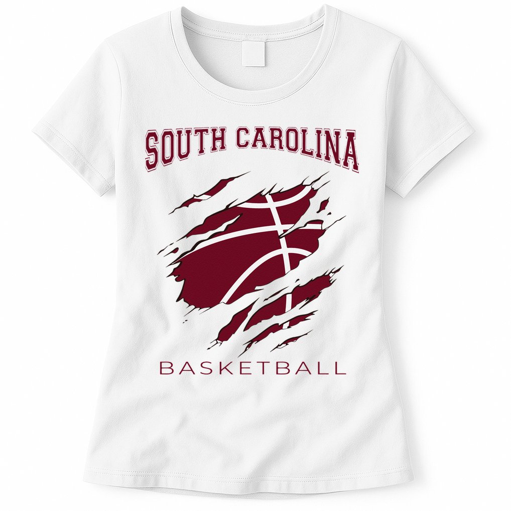 Carolinas Fan Apparel Hoops Gear South Carolina Basketball Womens T-Shirt