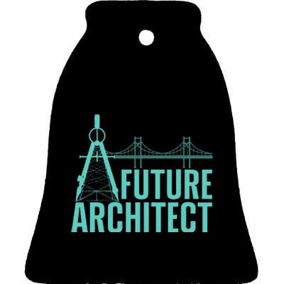 Cool Future Architect Art Architecture Student Ceramic Bell Ornament