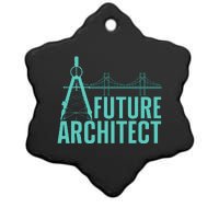 Cool Future Architect Art Architecture Student Ceramic Star Ornament