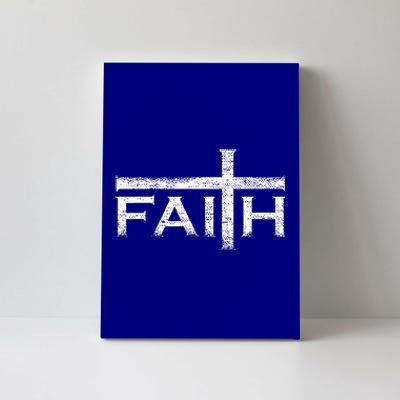 Christian Faith And Cross Jesus Believer Gift For Gift Canvas