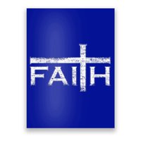 Christian Faith And Cross Jesus Believer Gift For Gift Poster