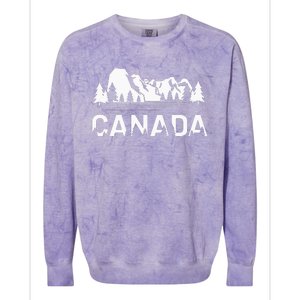 Canada Forest And Mountains Lake Louise Alberta Souvenir Colorblast Crewneck Sweatshirt