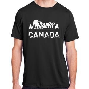 Canada Forest And Mountains Lake Louise Alberta Souvenir Adult ChromaSoft Performance T-Shirt