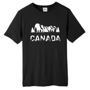 Canada Forest And Mountains Lake Louise Alberta Souvenir Tall Fusion ChromaSoft Performance T-Shirt