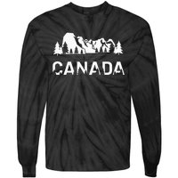 Canada Forest And Mountains Lake Louise Alberta Souvenir Tie-Dye Long Sleeve Shirt