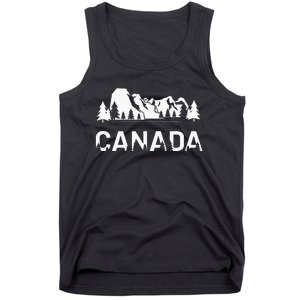 Canada Forest And Mountains Lake Louise Alberta Souvenir Tank Top