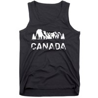 Canada Forest And Mountains Lake Louise Alberta Souvenir Tank Top