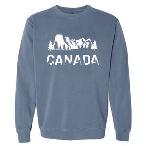 Canada Forest And Mountains Lake Louise Alberta Souvenir Garment-Dyed Sweatshirt