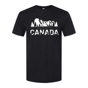 Canada Forest And Mountains Lake Louise Alberta Souvenir Softstyle CVC T-Shirt