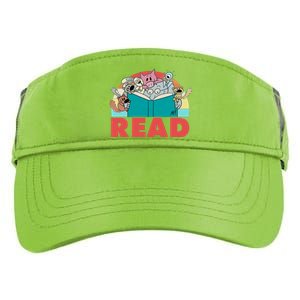 Cute Funny Animals Read Reading Book Lover Fan Adult Drive Performance Visor