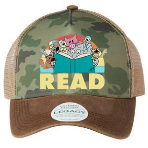 Cute Funny Animals Read Reading Book Lover Fan Legacy Tie Dye Trucker Hat