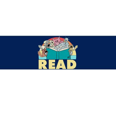 Cute Funny Animals Read Reading Book Lover Fan Bumper Sticker