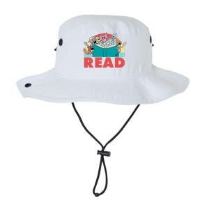 Cute Funny Animals Read Reading Book Lover Fan Legacy Cool Fit Booney Bucket Hat