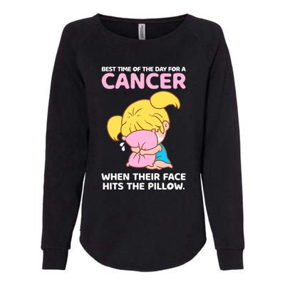 Cancer Facts Astrology Horoscope Zodiac Sign Birthday Gift Womens California Wash Sweatshirt