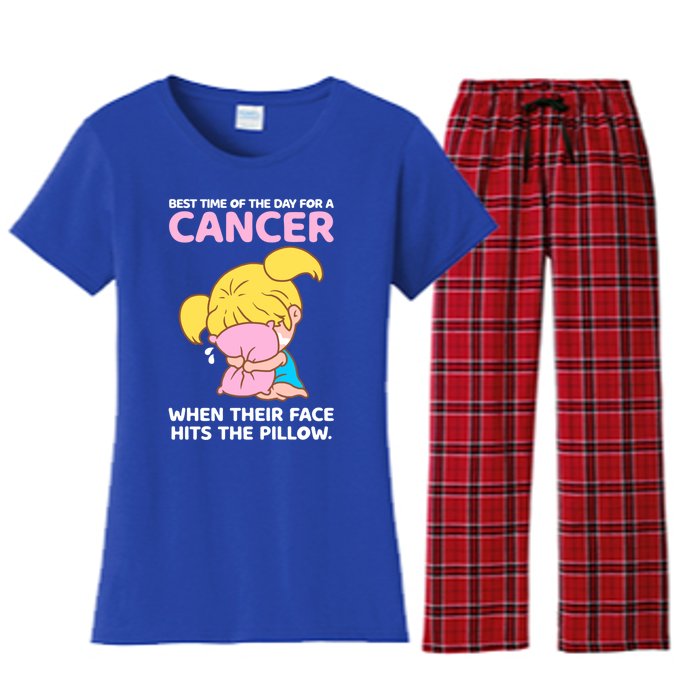 Cancer Facts Astrology Horoscope Zodiac Sign Birthday Gift Women's Flannel Pajama Set