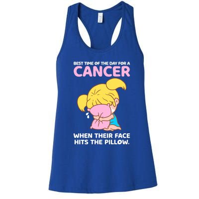 Cancer Facts Astrology Horoscope Zodiac Sign Birthday Gift Women's Racerback Tank