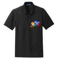 Cool Funny Autism Awareness Galaxy Puzzle Piece Astronaut Dry Zone Grid Polo