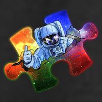 Cool Funny Autism Awareness Galaxy Puzzle Piece Astronaut Golf Towel