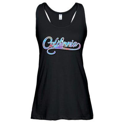 California Flower And Palm Ladies Essential Flowy Tank