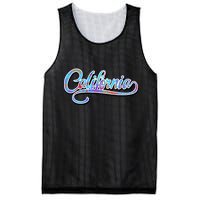 California Flower And Palm Mesh Reversible Basketball Jersey Tank