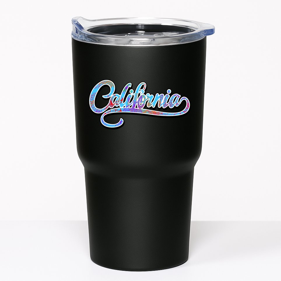 California Flower And Palm Tumbler