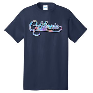 California Flower And Palm Tall T-Shirt