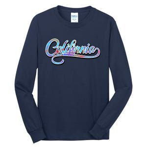 California Flower And Palm Tall Long Sleeve T-Shirt