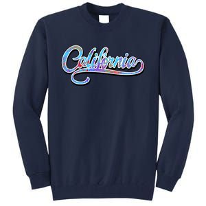 California Flower And Palm Tall Sweatshirt