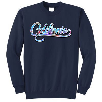 California Flower And Palm Tall Sweatshirt