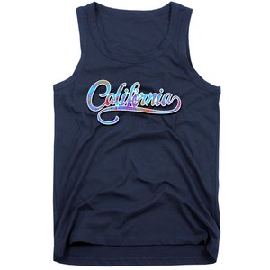 California Flower And Palm Tank Top