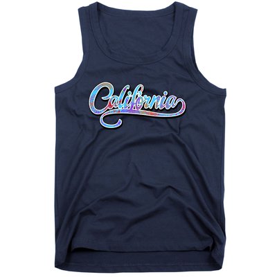 California Flower And Palm Tank Top