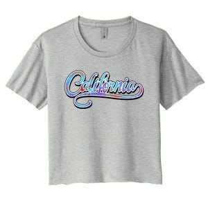 California Flower And Palm Women's Crop Top Tee