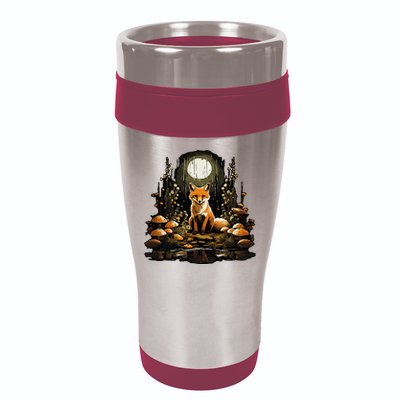 Cottagecore Fox Aesthetic Mushroom Outfit For Women 16oz Travel Tumbler