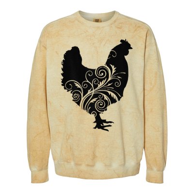 Chicken Farm Animal Poultry Farmer Gift Colorblast Crewneck Sweatshirt