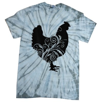 Chicken Farm Animal Poultry Farmer Gift Tie-Dye T-Shirt