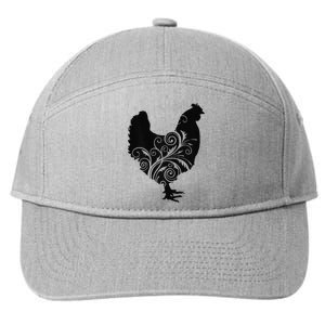 Chicken Farm Animal Poultry Farmer Gift 7-Panel Snapback Hat