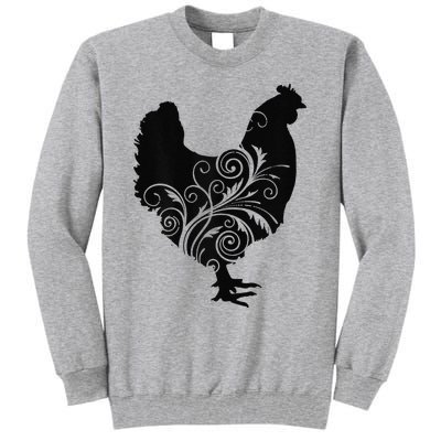 Chicken Farm Animal Poultry Farmer Gift Tall Sweatshirt