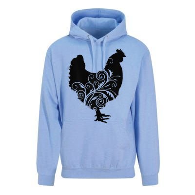 Chicken Farm Animal Poultry Farmer Gift Unisex Surf Hoodie